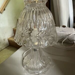 Princess House Glass Table Lamp